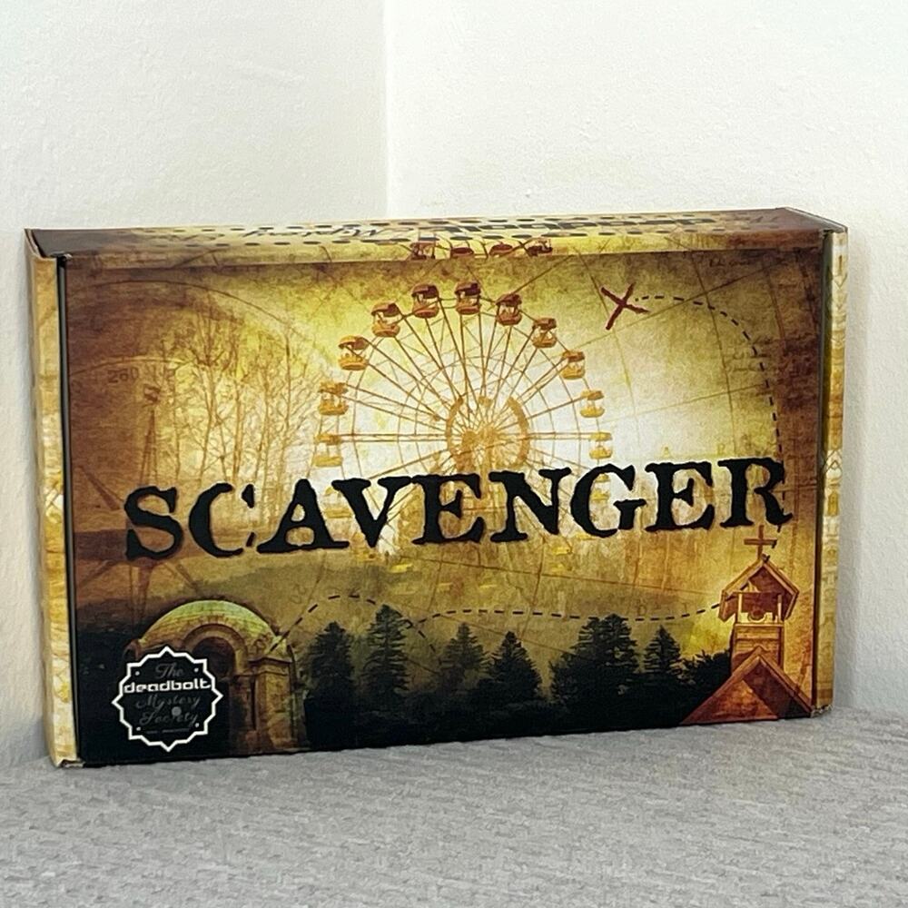 Deadbolt Mystery Society “Scavenger” Escape Room Interactive Game New Open Box
